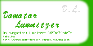 domotor lumnitzer business card